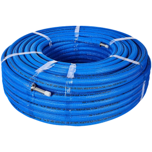 Труба PE-Xa/EVOH 32 х 4,4/50 серая в теплоизоляции (синяя) STOUT