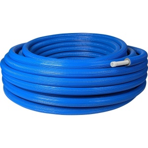 Труба металлопластиковая STOUT в теплоизоляции 32х2,0 (бухта 50 м) (синяя)