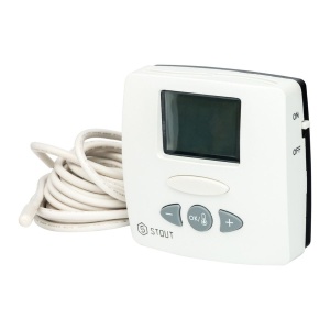 Комнатный электронный термостат WFHT-LCD. с выносным датчиком STOUT