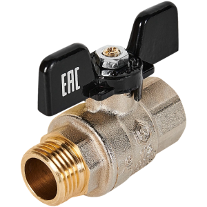 Кран шаровой полнопроходной с полусгоном 3/4" ВР/НР STOUT ГОСТ Р 59553-2021