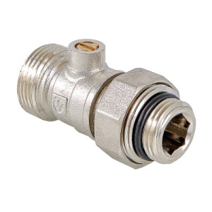 Кран для нижнего подключения радиатора 1/2" х 3/4, "евроконус" Valtec