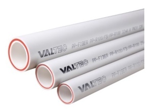 Труба PP-R армированная стекловолокном PN20 20 × 2,8 Valtec (2 метра)
