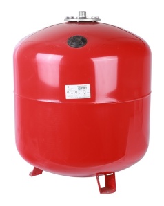 Расширительный бак на отопление 150 л. с опорными стойками (красный) STOUT