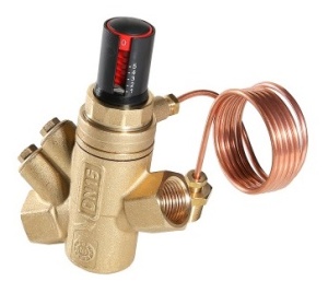 Автоматический регулятор перепада давления регулируемый 1”, 10-60 кПа, 15-6000 л/ч, с имп. трубкой