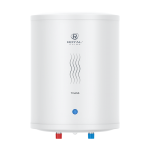 Настенный накопительный электрический водонагреватель Royal Clima TINOSS RWH-TS10-RS над раковиной