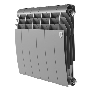 Биметаллический радиатор Royal Thermo Biliner 350 Silver Satin 6 секций