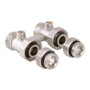 Узел для нижнего подключения радиатора (комплект) ½" / ¾", "евроконус" Valtec