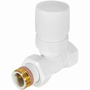 Клапан термостатический STOUT Design белый, прямой 1/2"