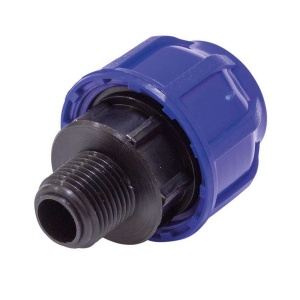 Муфта ПНД с наружной резьбой 25 R1/2" Tebo