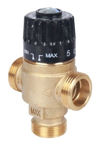Термостатический смесительный клапан для систем отопления и ГВС 3/4" НР 30-65°С KV 2,3 м3/ч STOUT