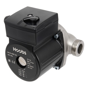 Насос циркуляционный CW 25-40SN 180мм 65Вт 1x230В 50Гц (корпус нерж.сталь) (с гайками, латунь) Hoobs