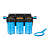 Колба фильтра ДЖИЛЕКС Big Blue 10" 1 М 10" Т 3, 9058