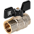 Кран шаровой полнопроходной 1/2" ВР/ВР бабочка STOUT ГОСТ Р 59553-2021